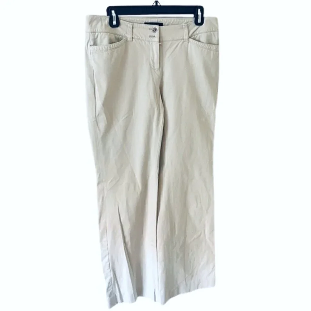 White House Black Market Beige Modern Boot Pants - Size 8R - Picture 2 of 10